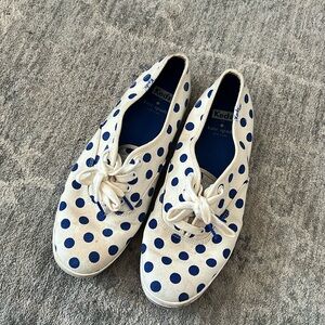Kate Spade x Keds Blue White Polka Dot 10